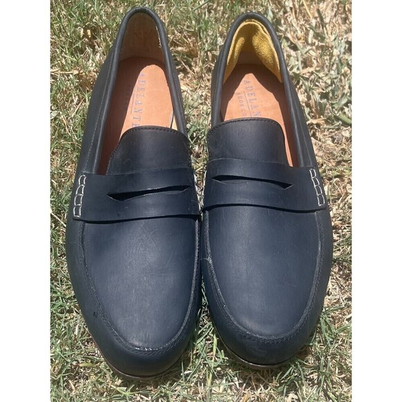 Adelante Penny Loafer - The Lorenzo - Navy Blue Size 10.5